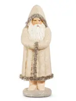 RAZ Imports RAZ - 15" Cream Glittered Belsnickel Santa - 4619200