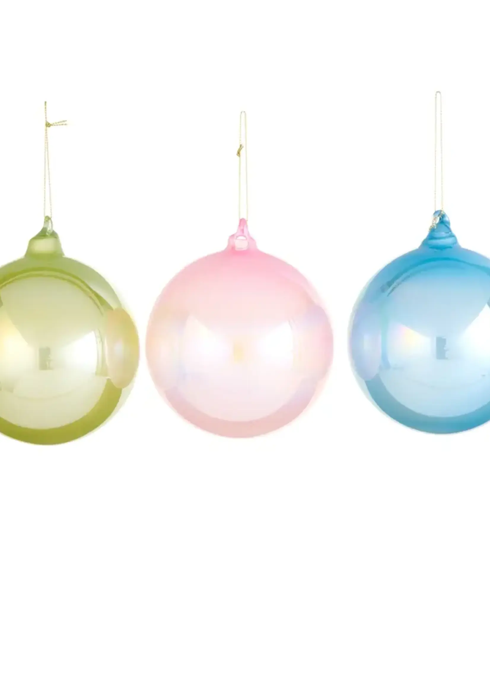 RAZ Imports Pearlized Ball Ornament