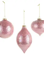 RAZ Imports RAZ - Light Pink Beaded Ornament - 4622965