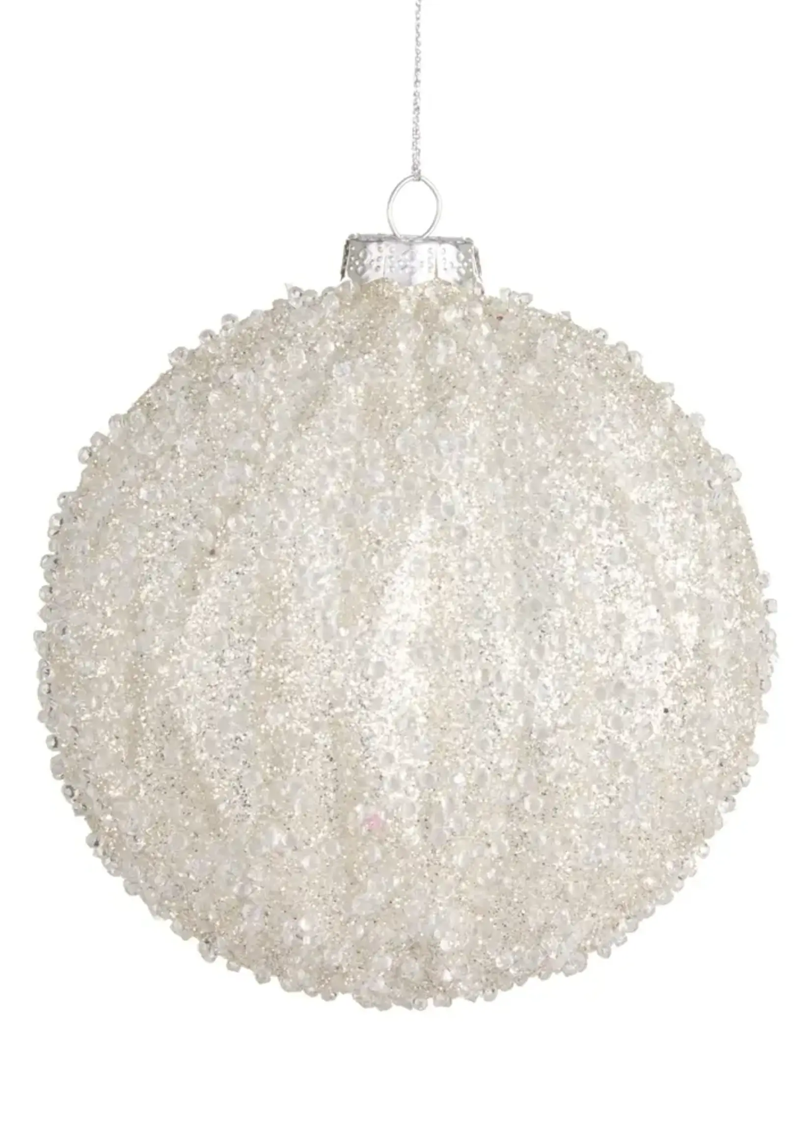 RAZ Imports 5" Sugared Ball Ornament