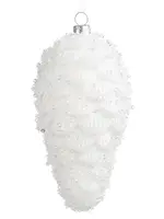 RAZ Imports RAZ - 7" White Crystal Pinecone Ornament - 4624953