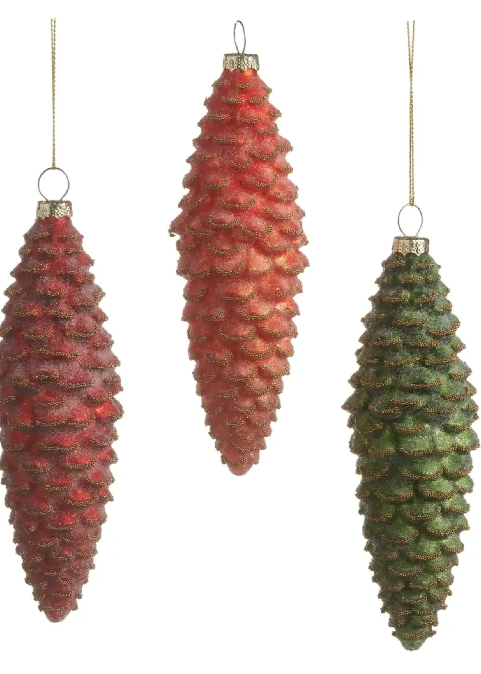 RAZ Imports Bright Pinecone Ornament