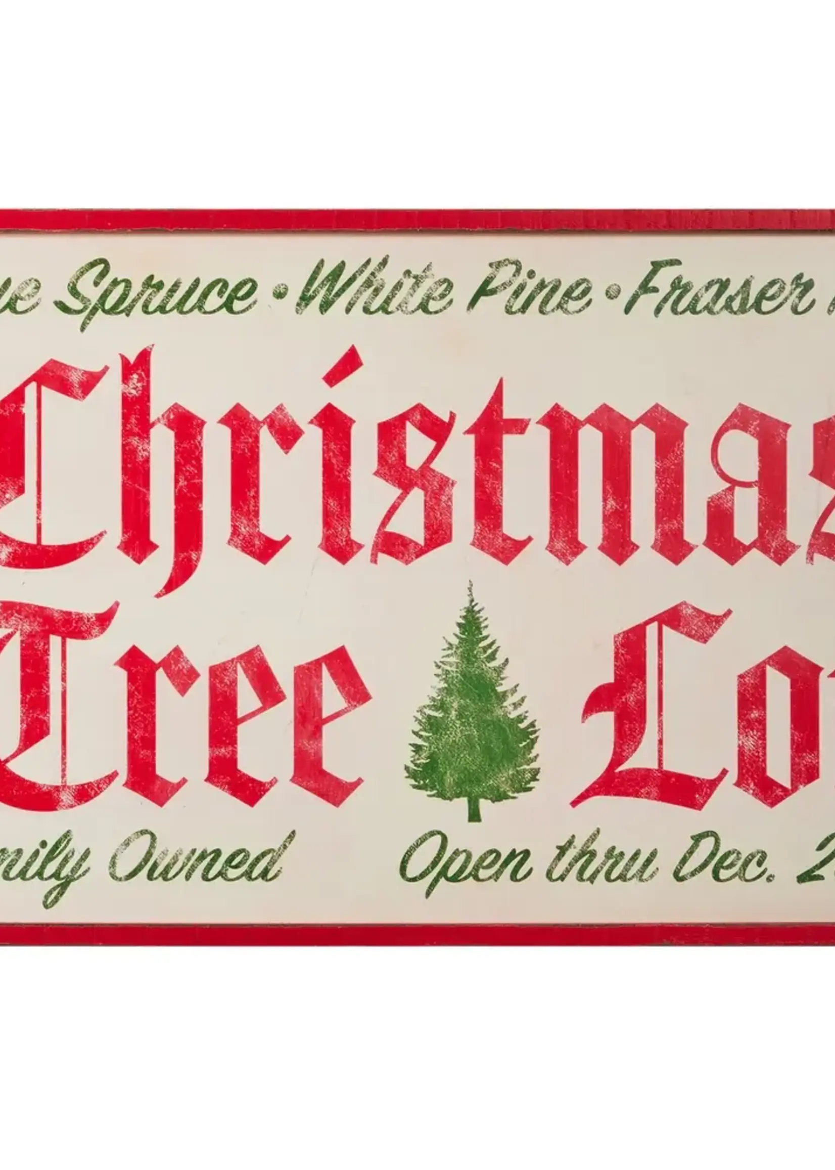 RAZ Imports 32" Christmas Tree Lot Wall Art