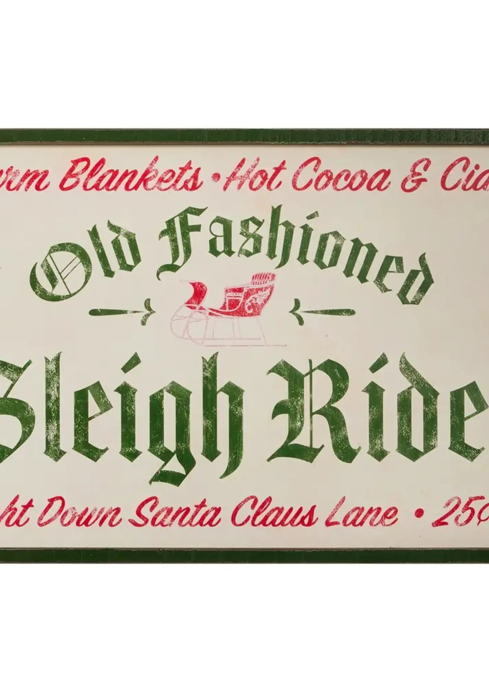 RAZ Imports 28" Sleigh Rides Wall Art