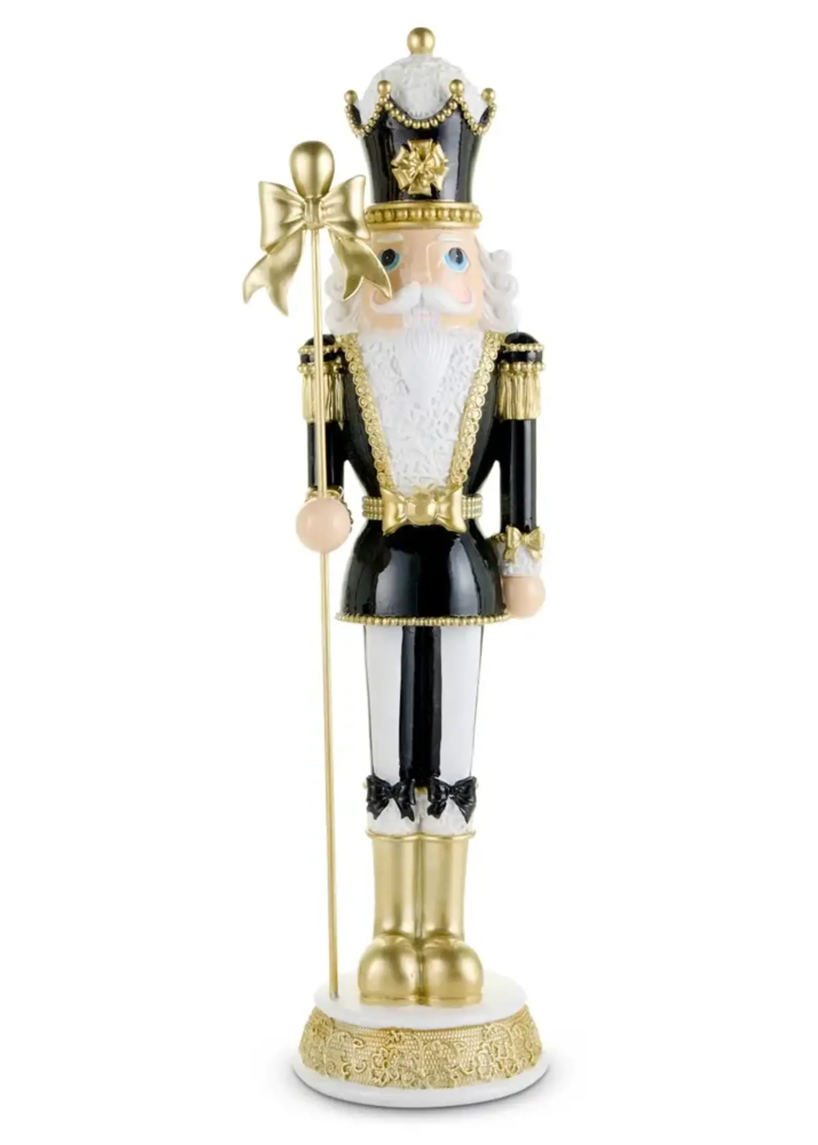 RAZ Imports 30" Black Bow Nutcracker