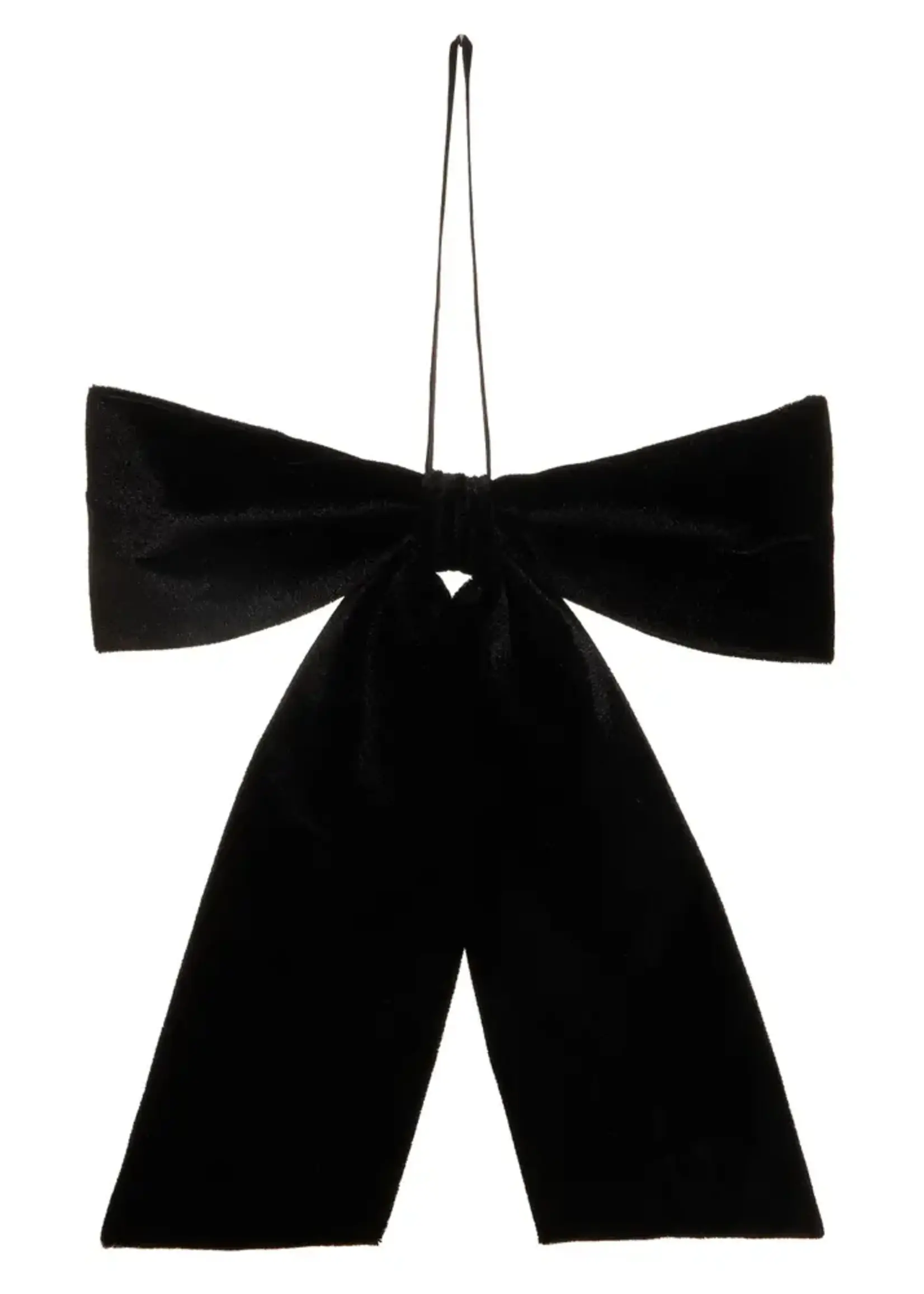 RAZ Imports 12" Black Velvet Bow Ornament