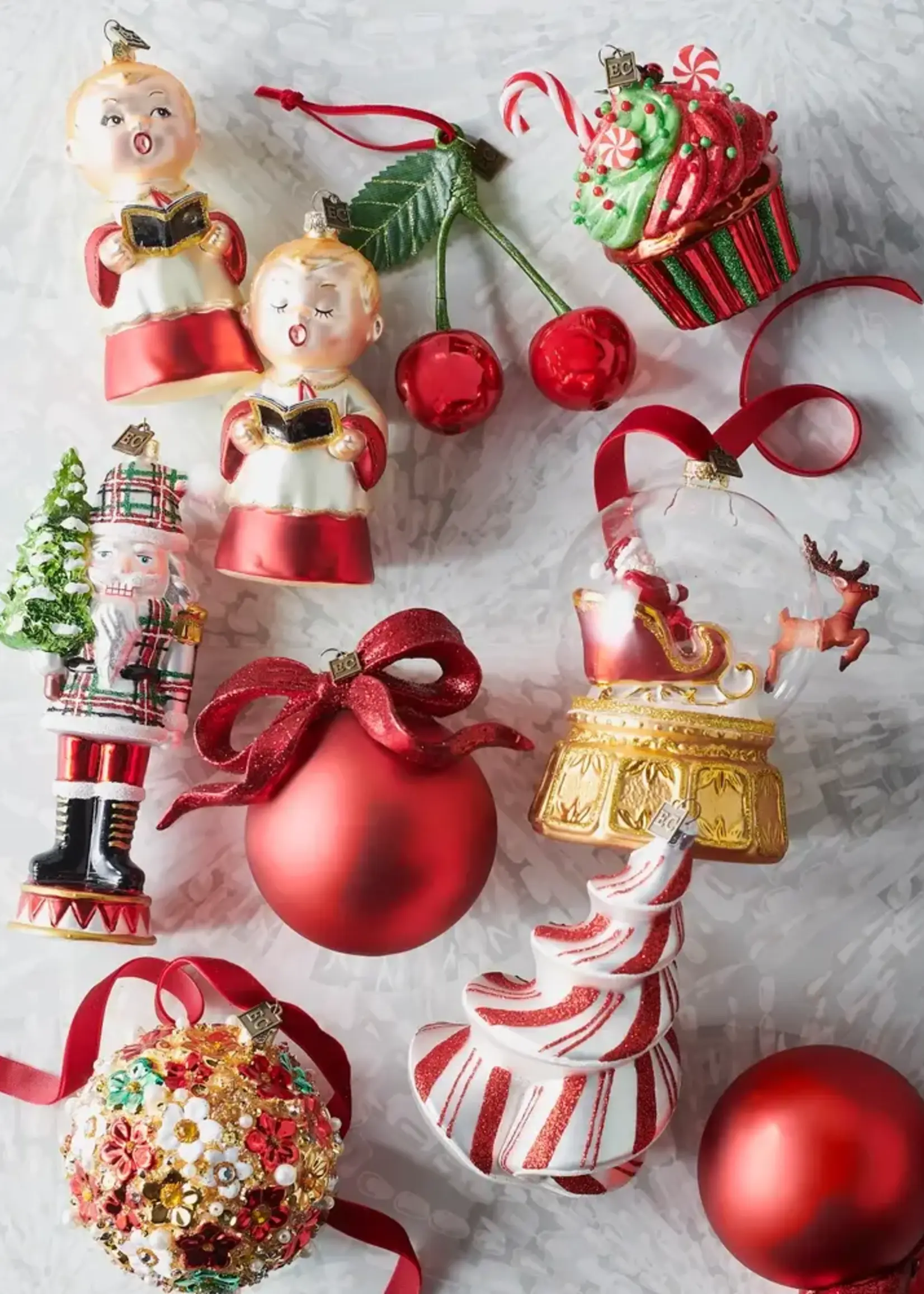 RAZ Imports EC Yuletide Delight Cupcake Ornament
