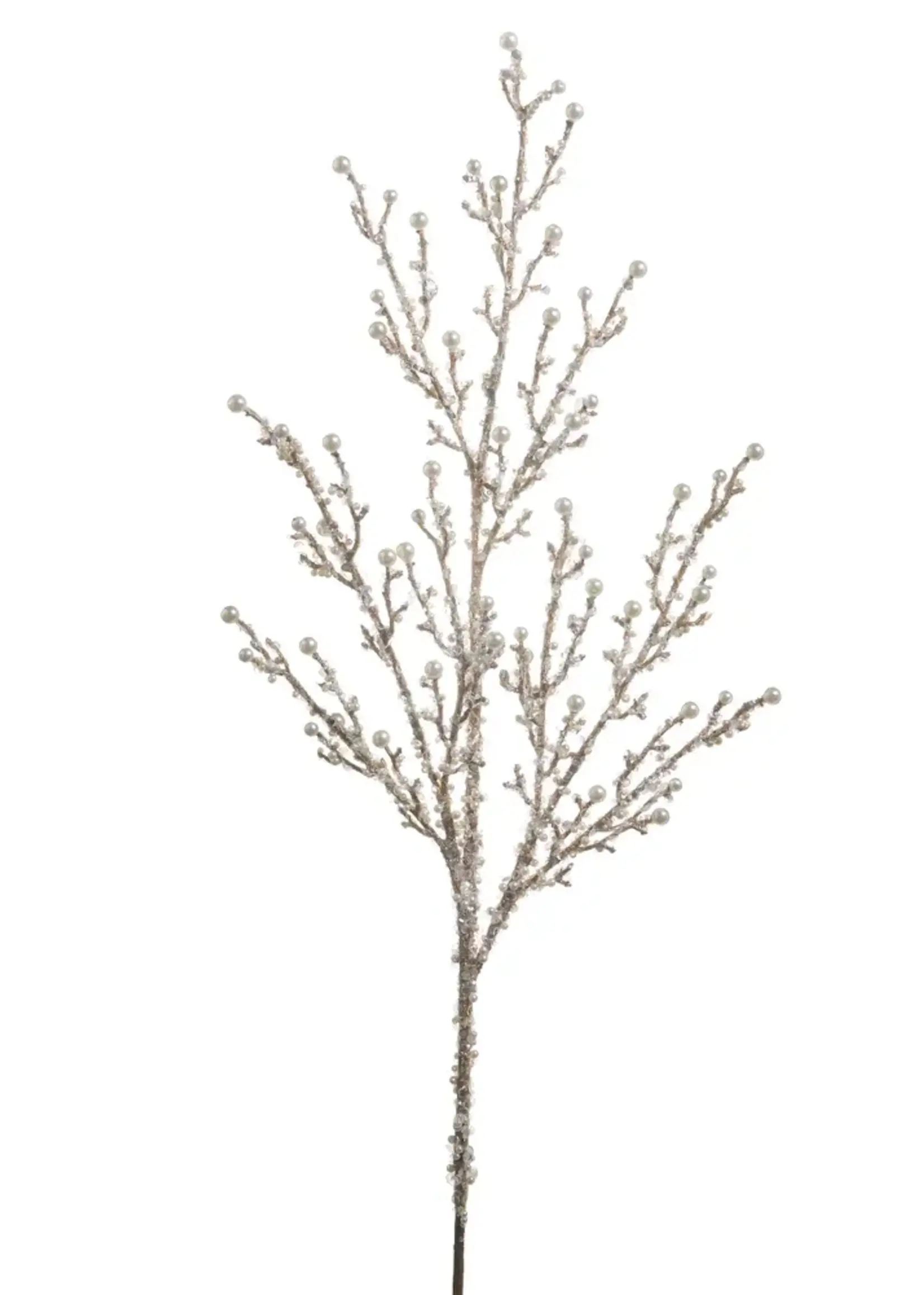RAZ Imports 33" Champagne Glitter Pearl Spray