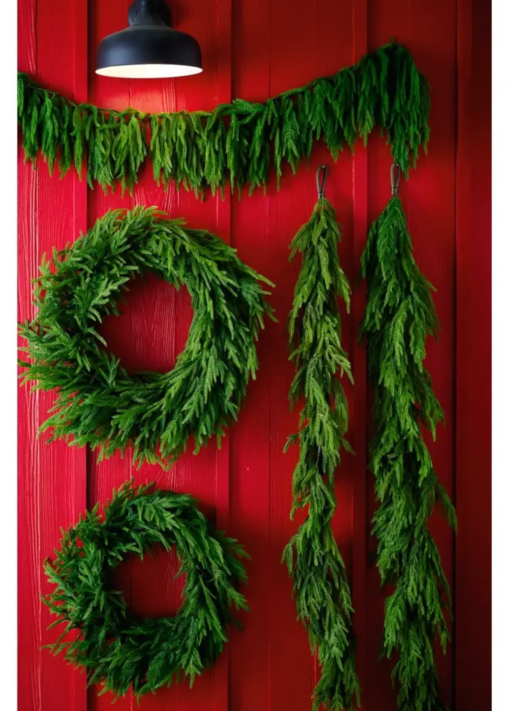 RAZ Imports 6.5' Real Touch Norfolk Pine Garland