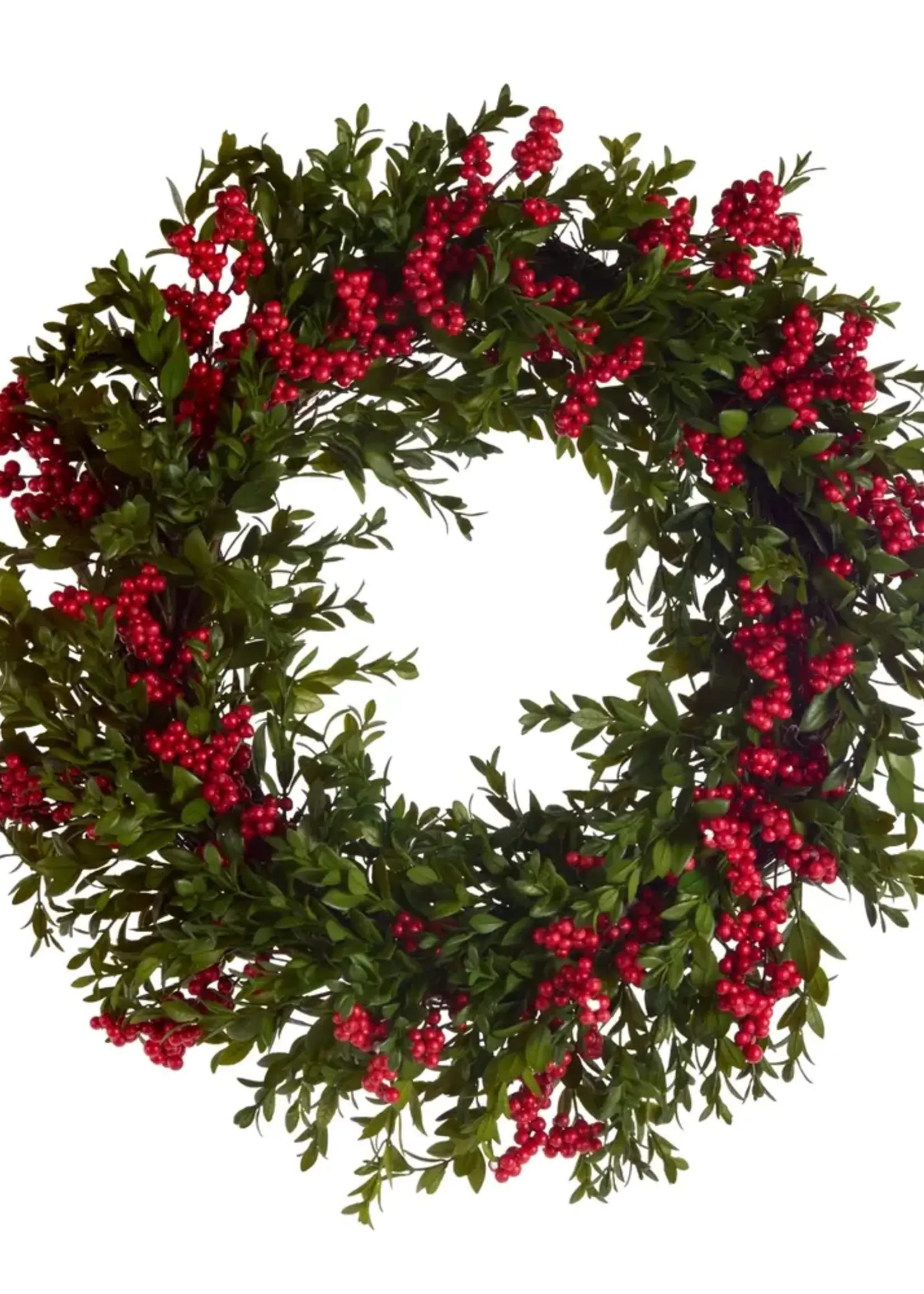 RAZ Imports 24" Greenery and Berry Wreath