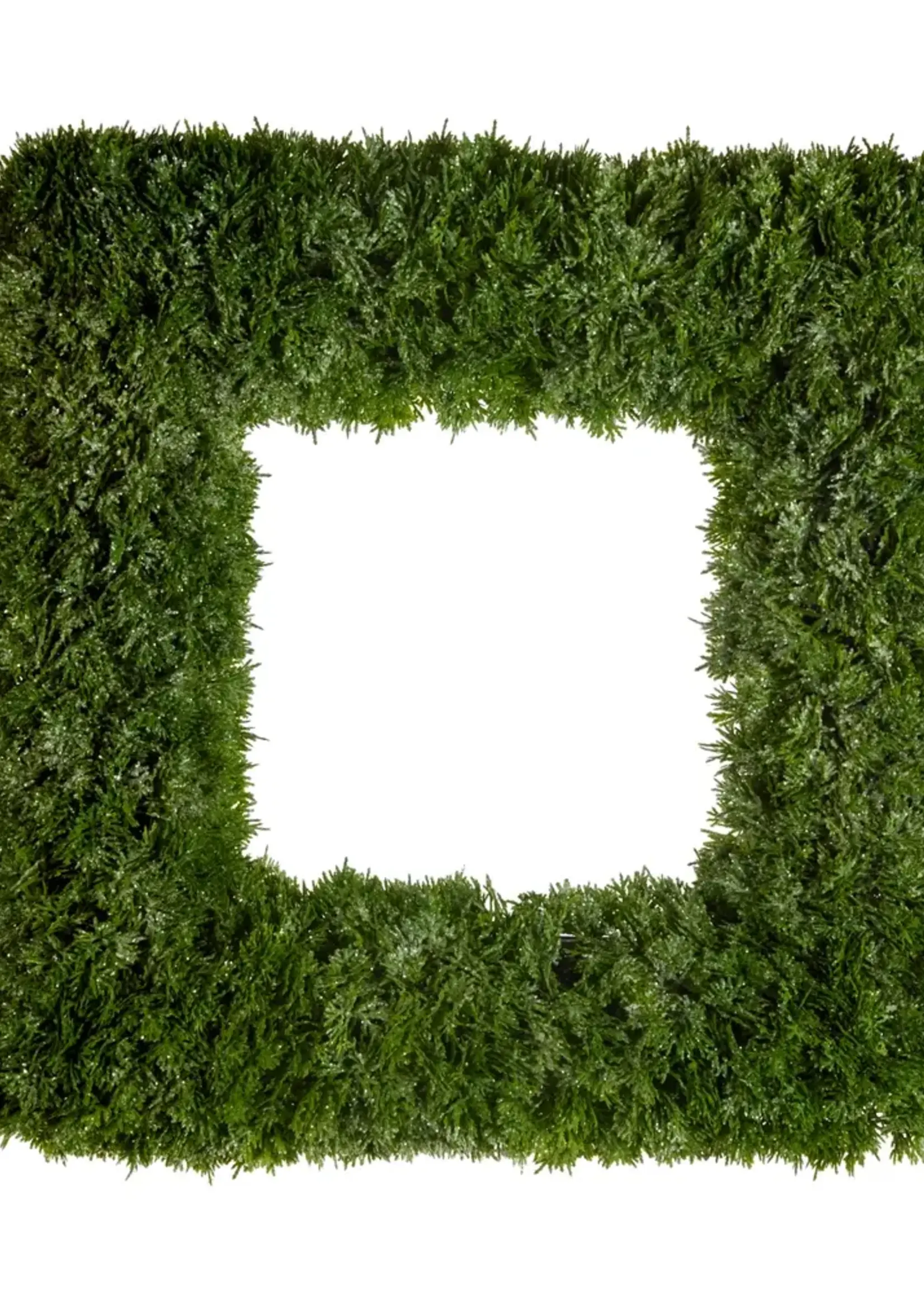 RAZ Imports 24" Iced Square Sedum Wreath