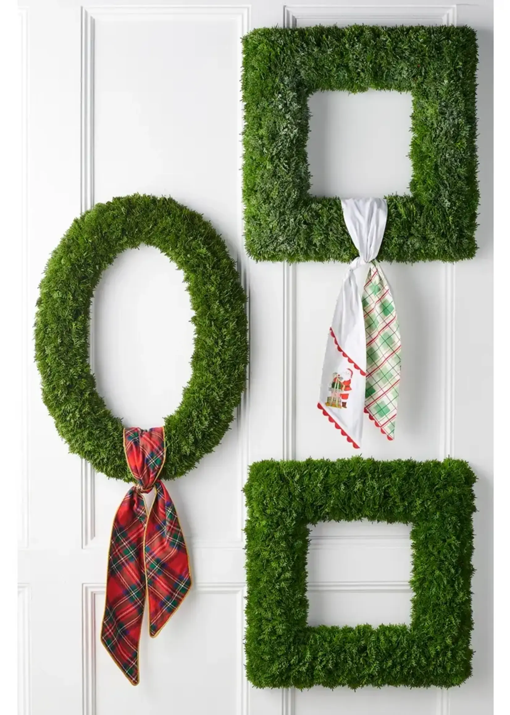 RAZ Imports 24" Iced Square Sedum Wreath