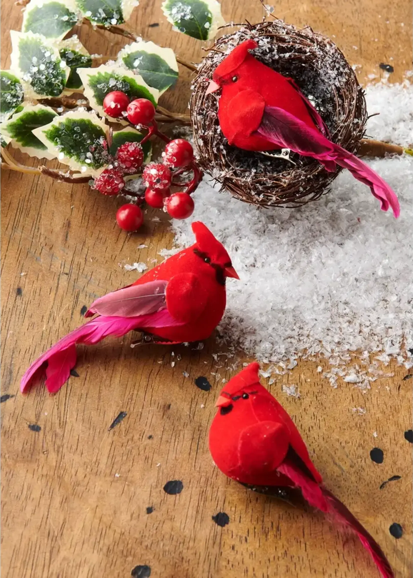 RAZ Imports 4.5" Clip-On Cardinal Ornament