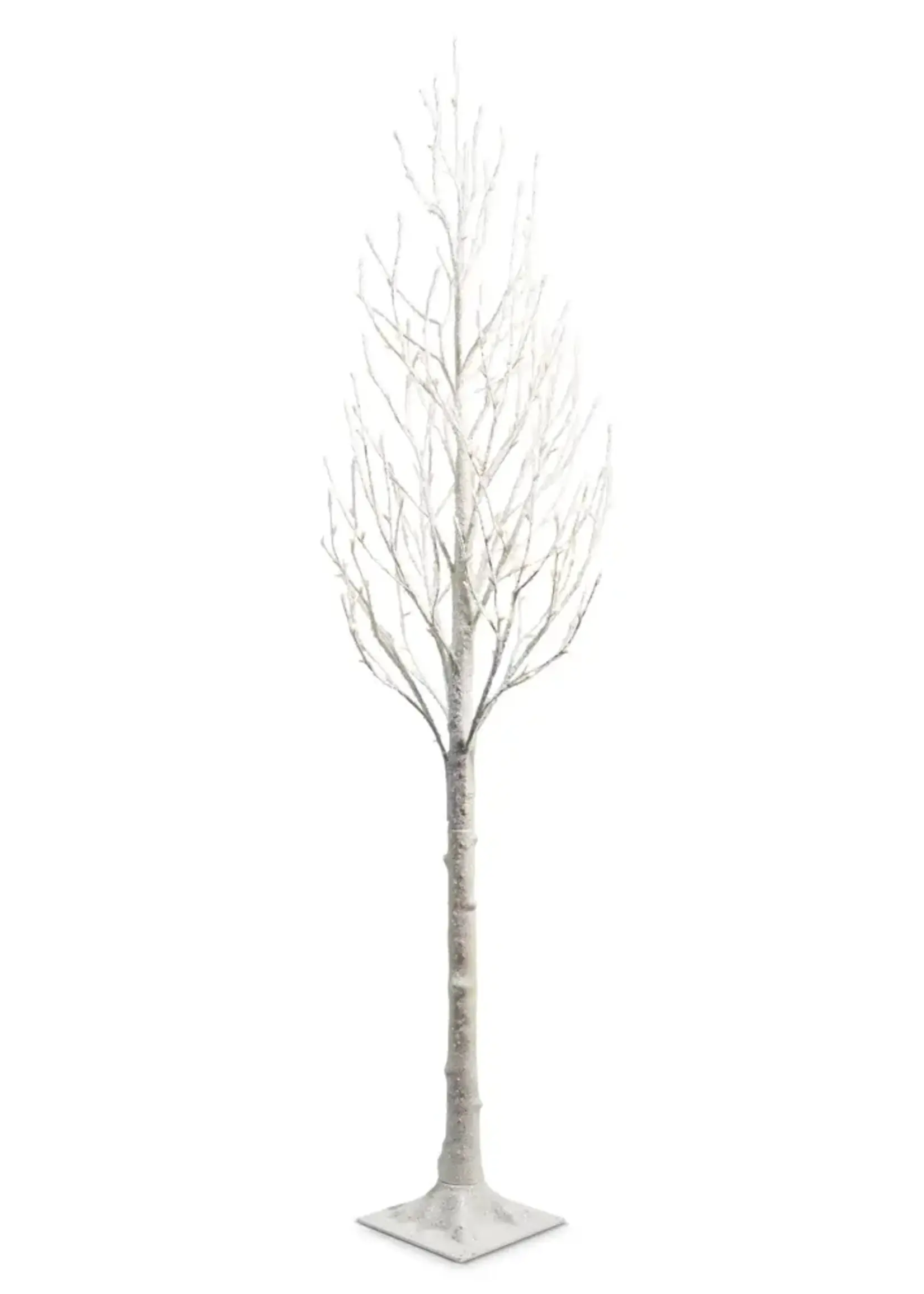 RAZ Imports 7' Lighted White Iced Tree