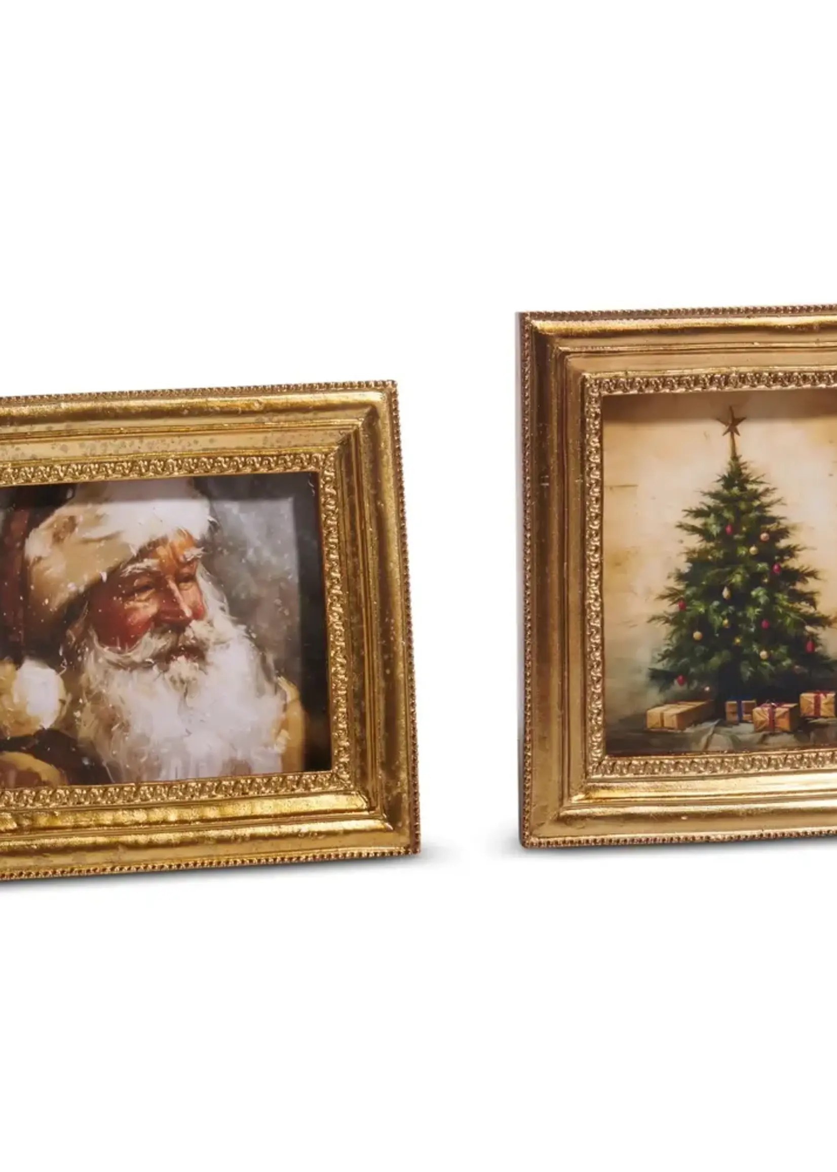RAZ Imports 6" Gilded Christmas Framed Art