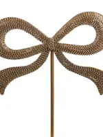 RAZ Imports RAZ Imports - 16" Gold Jewel Bow Tree Topper - 4613548