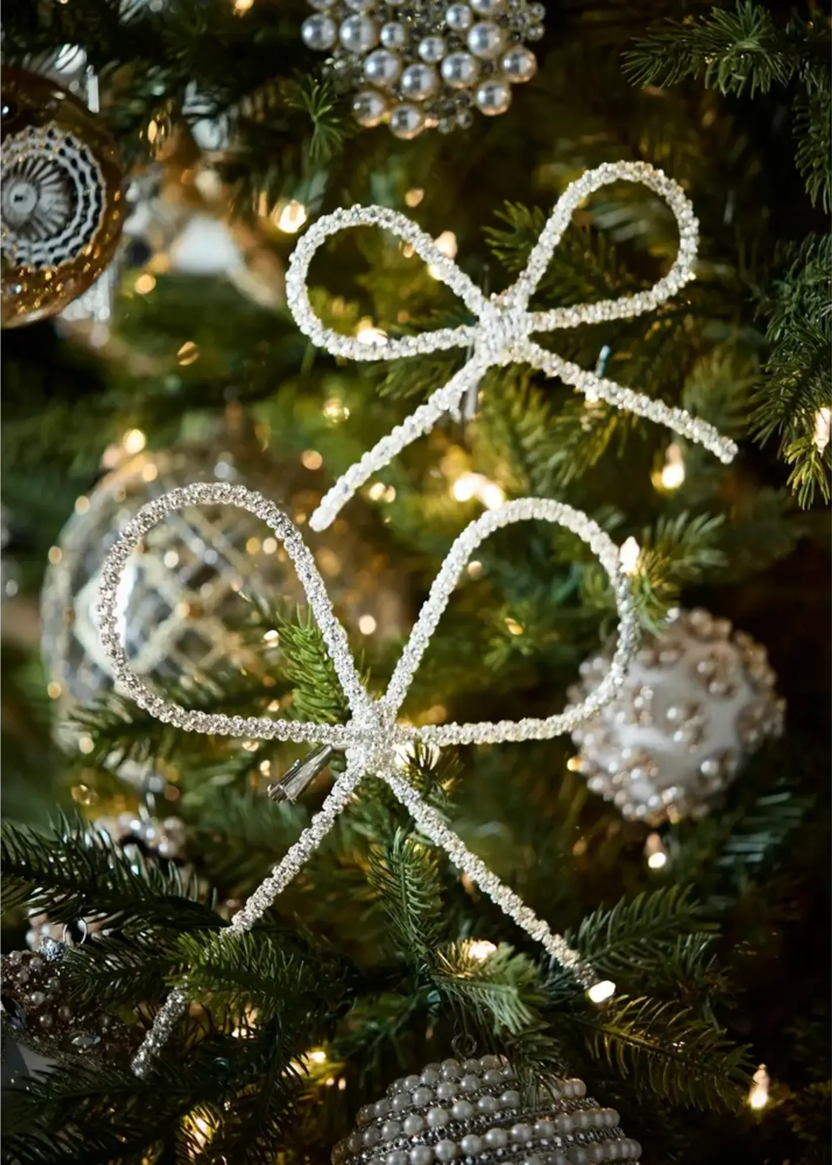 RAZ Imports 6" Bow Clip-On Ornament