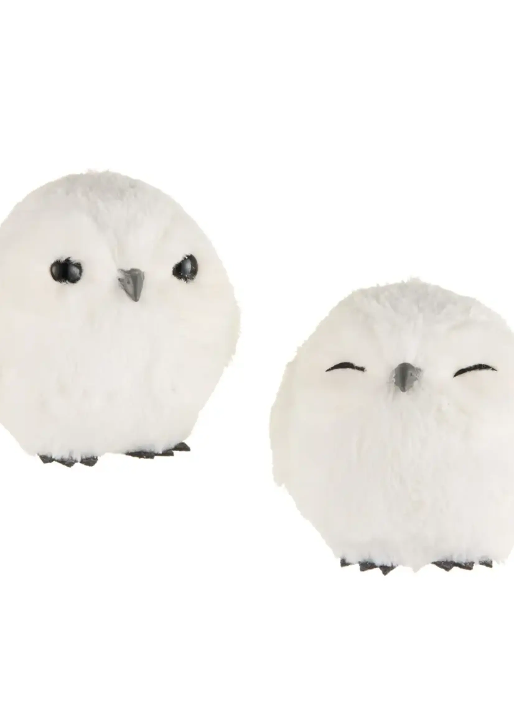 RAZ Imports 6" White Owl Ornament