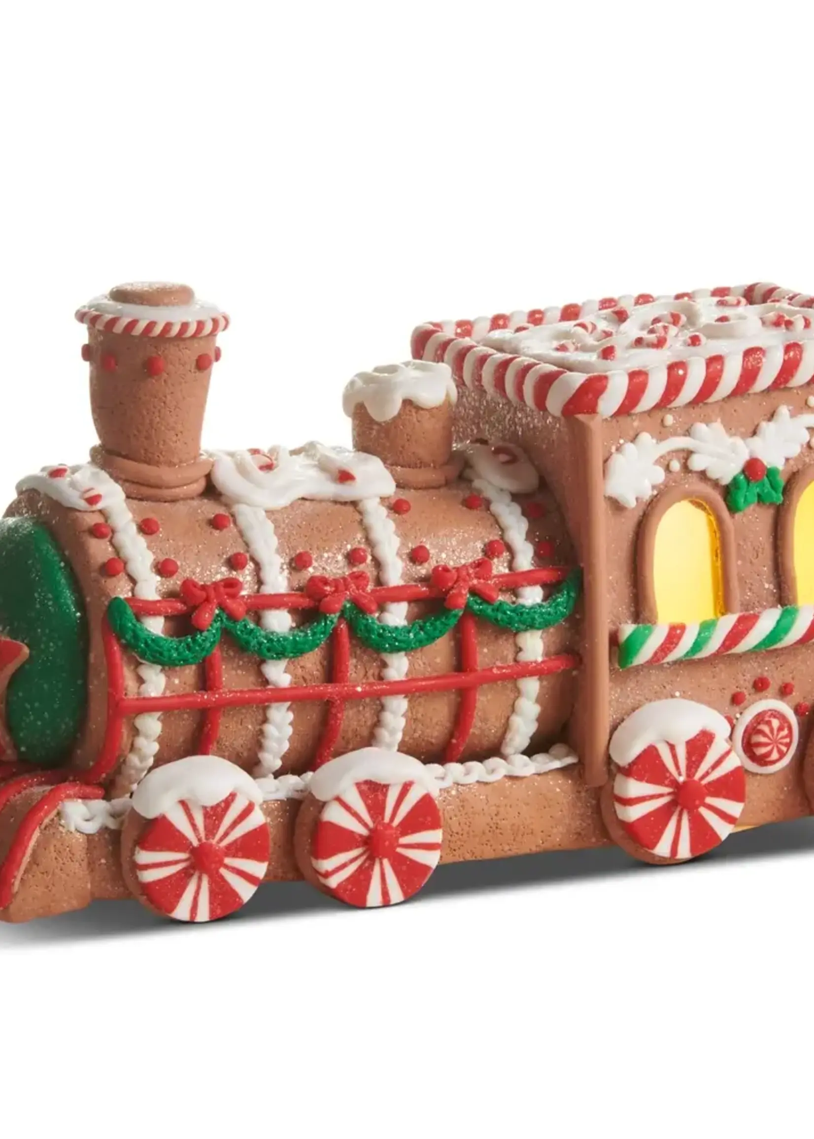RAZ Imports Lighted Gingerbread Train
