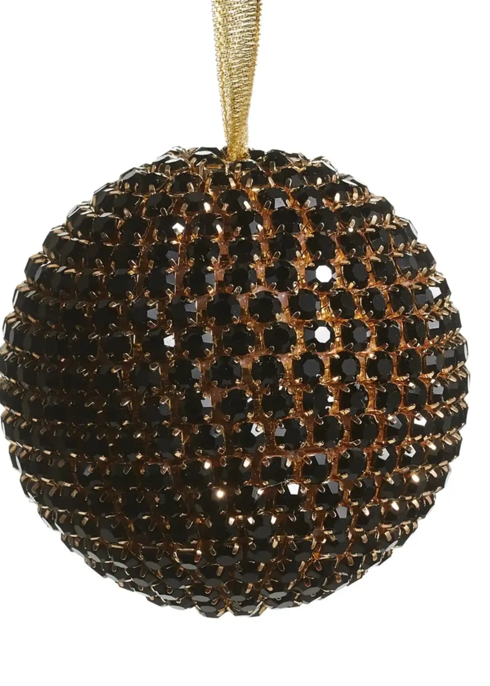 RAZ Imports 3.5" Black Rhinestone Ornament