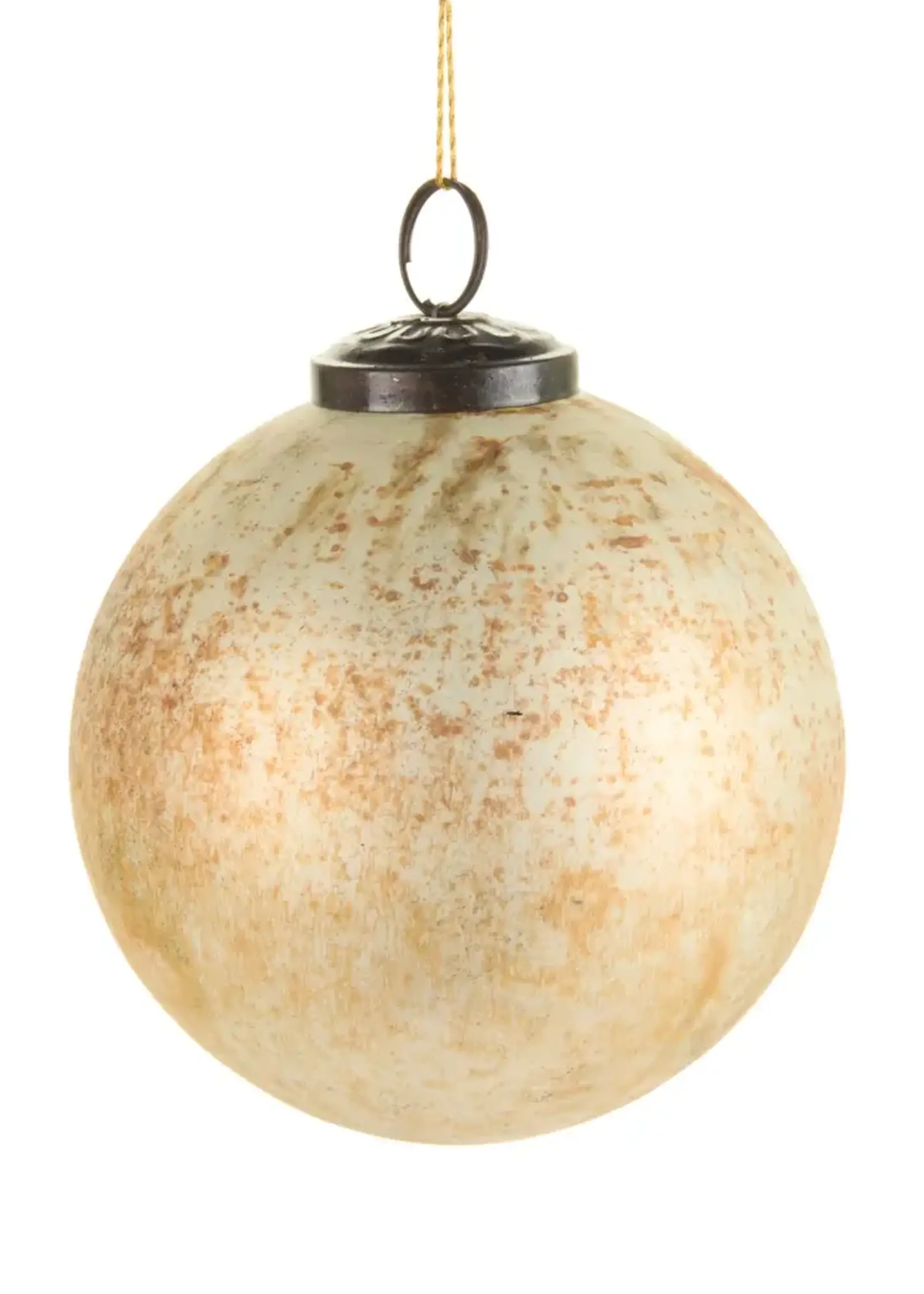RAZ Imports Distressed Ball Ornament