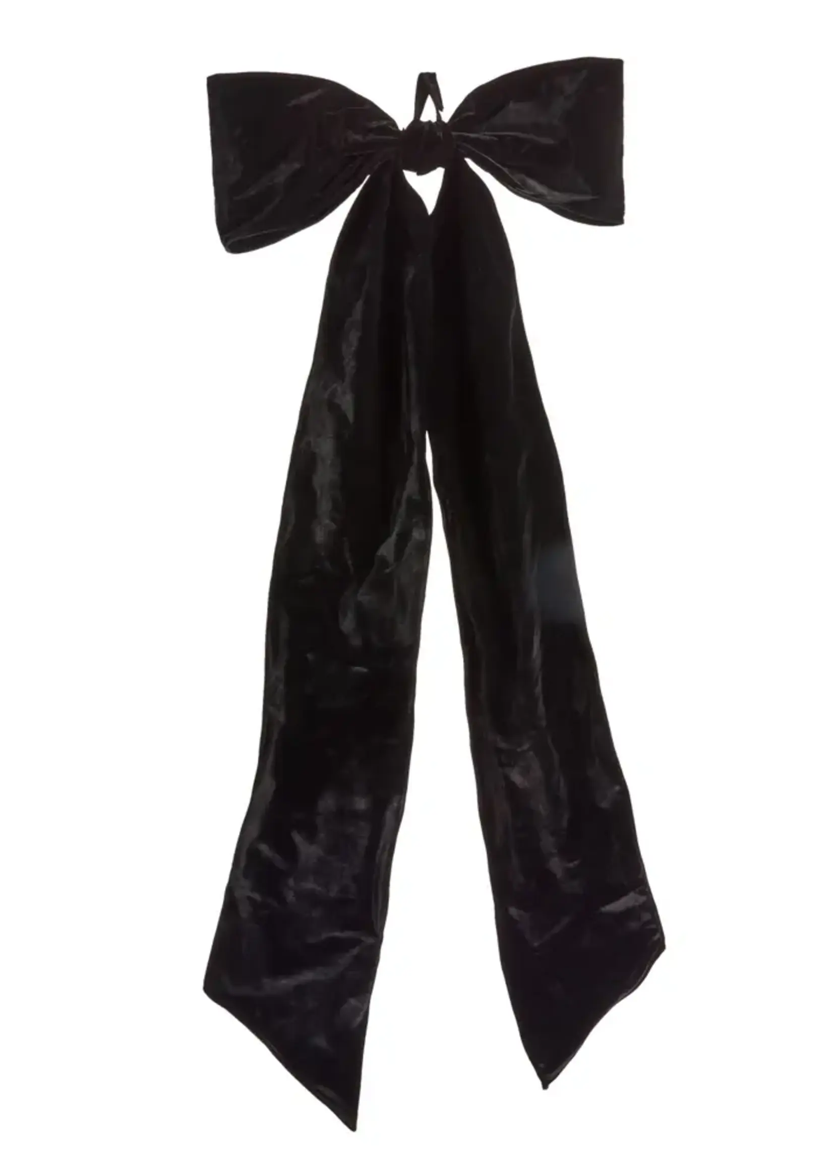 RAZ Imports 5' Oversized Black velvet Bow
