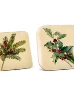 RAZ Imports RAZ Imports - 12" Holiday Evergreen Square Trays - 4624022