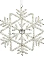RAZ Imports RAZ Imports - 6" Beaded Snowflake Ornament - 4624028