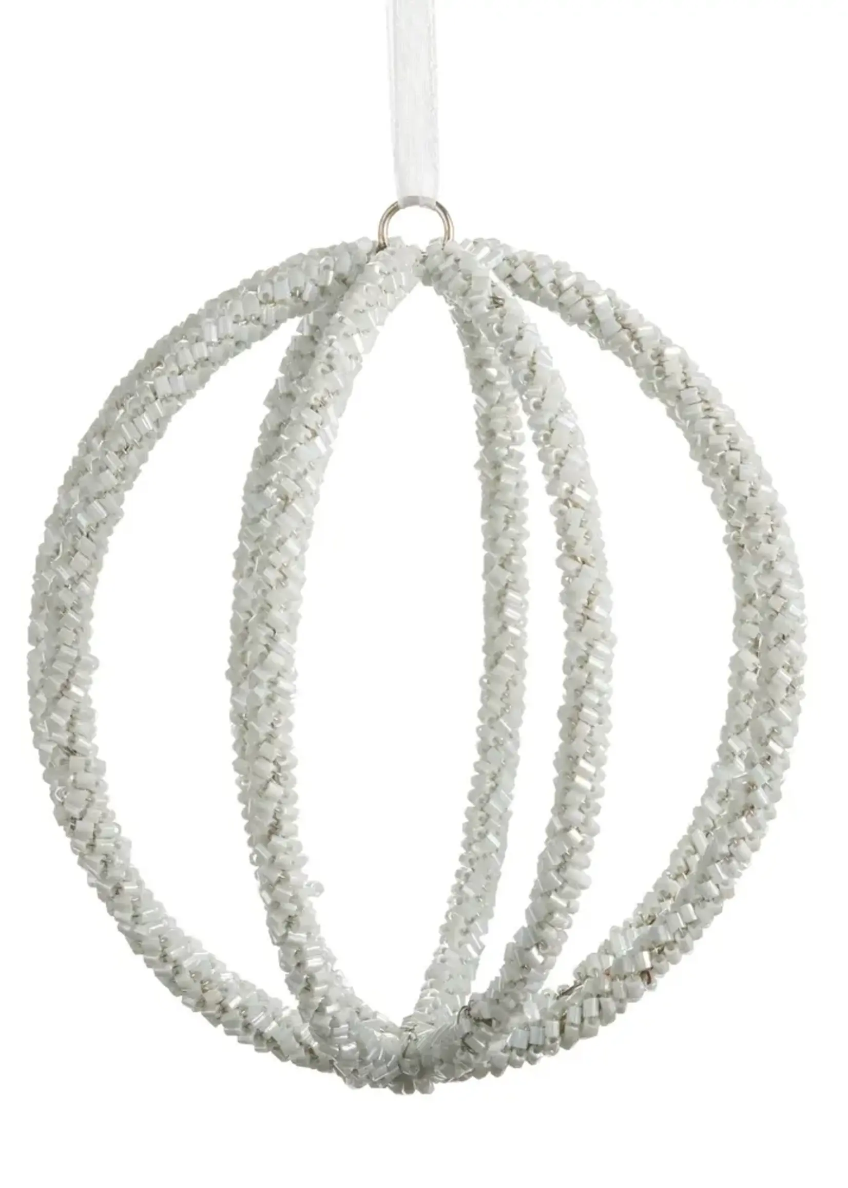RAZ Imports 4" Beaded Ball Ornament