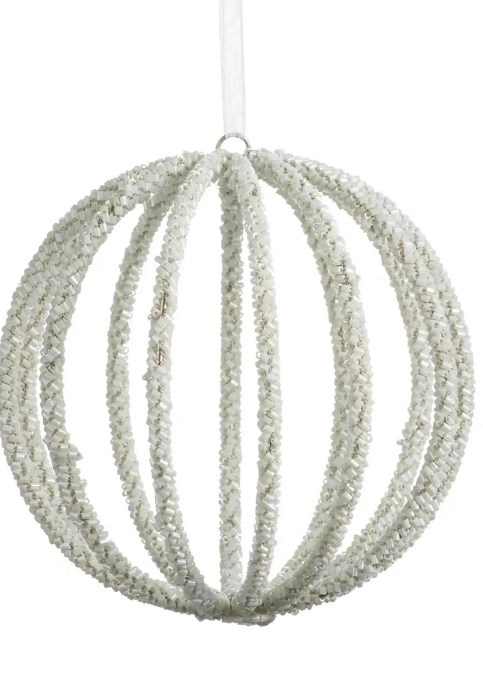 RAZ Imports 5" Beaded Ball Ornament
