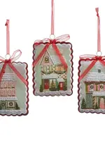 RAZ Imports RAZ Imports - Snowflake Lane Rectangle Ornament - 4624828