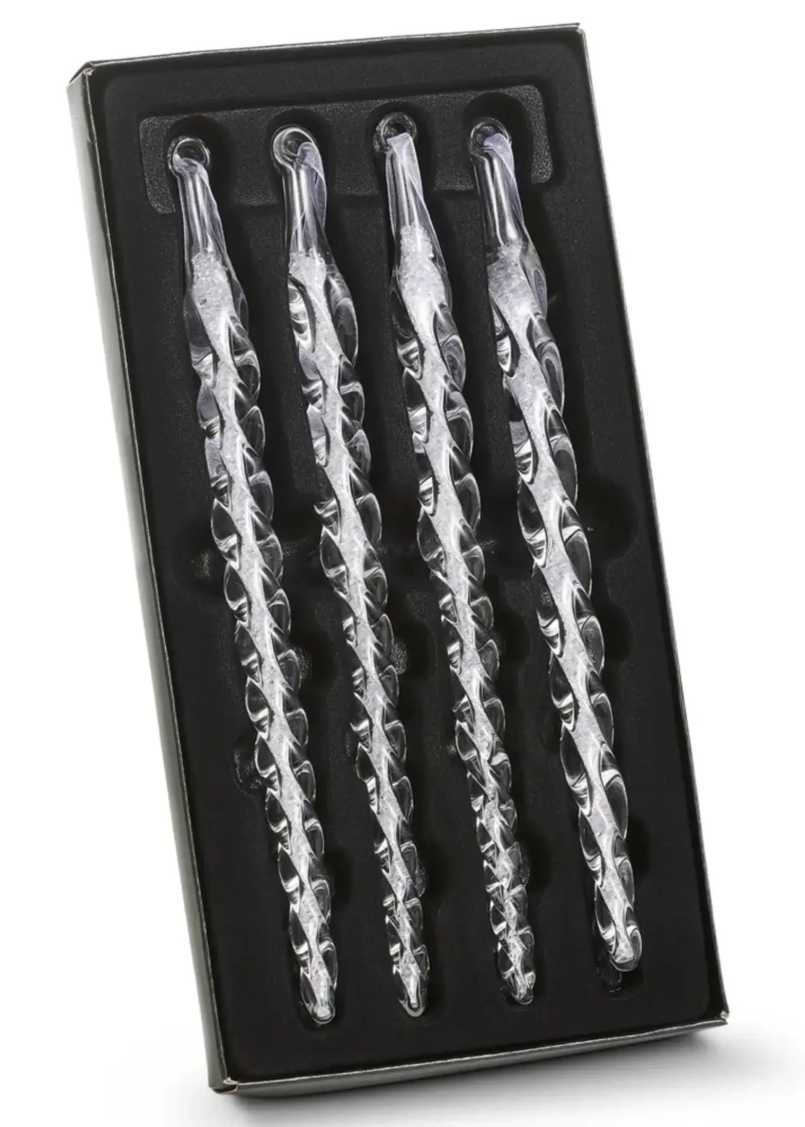 RAZ Imports 9" Box of Spiral Icicle Ornaments