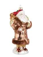 RAZ Imports RAZ Imports - 8" Plaid Santa Ornament - 4625050