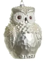 RAZ Imports RAZ Imports - 6.75" Jeweled Snowy Owl Ornament - 4625369