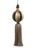 RAZ Imports RAZ Imports - 4" Champagne Yarn Tassel Ball Ornament - 4627322
