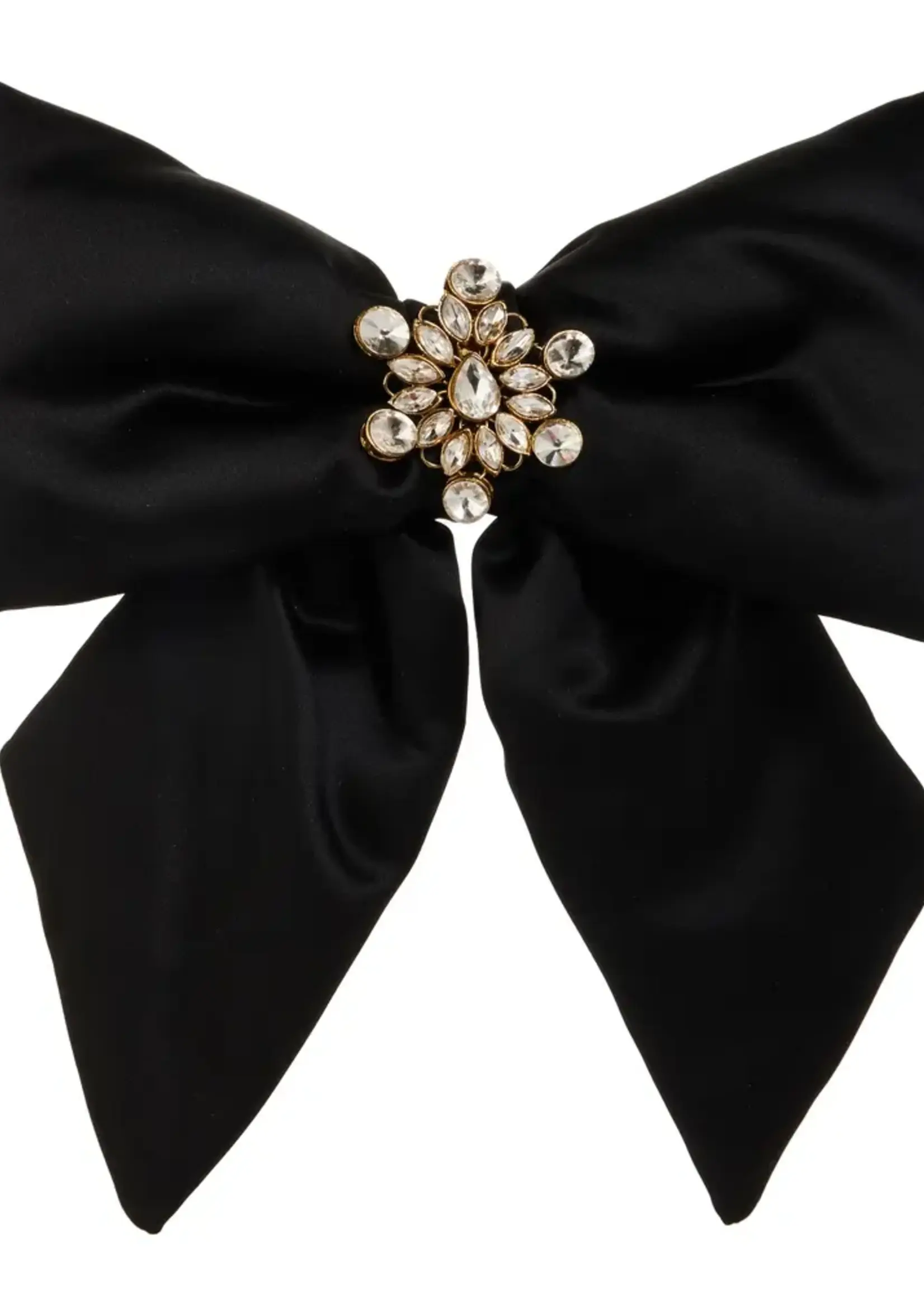 RAZ Imports Black Satin Bottle Bow