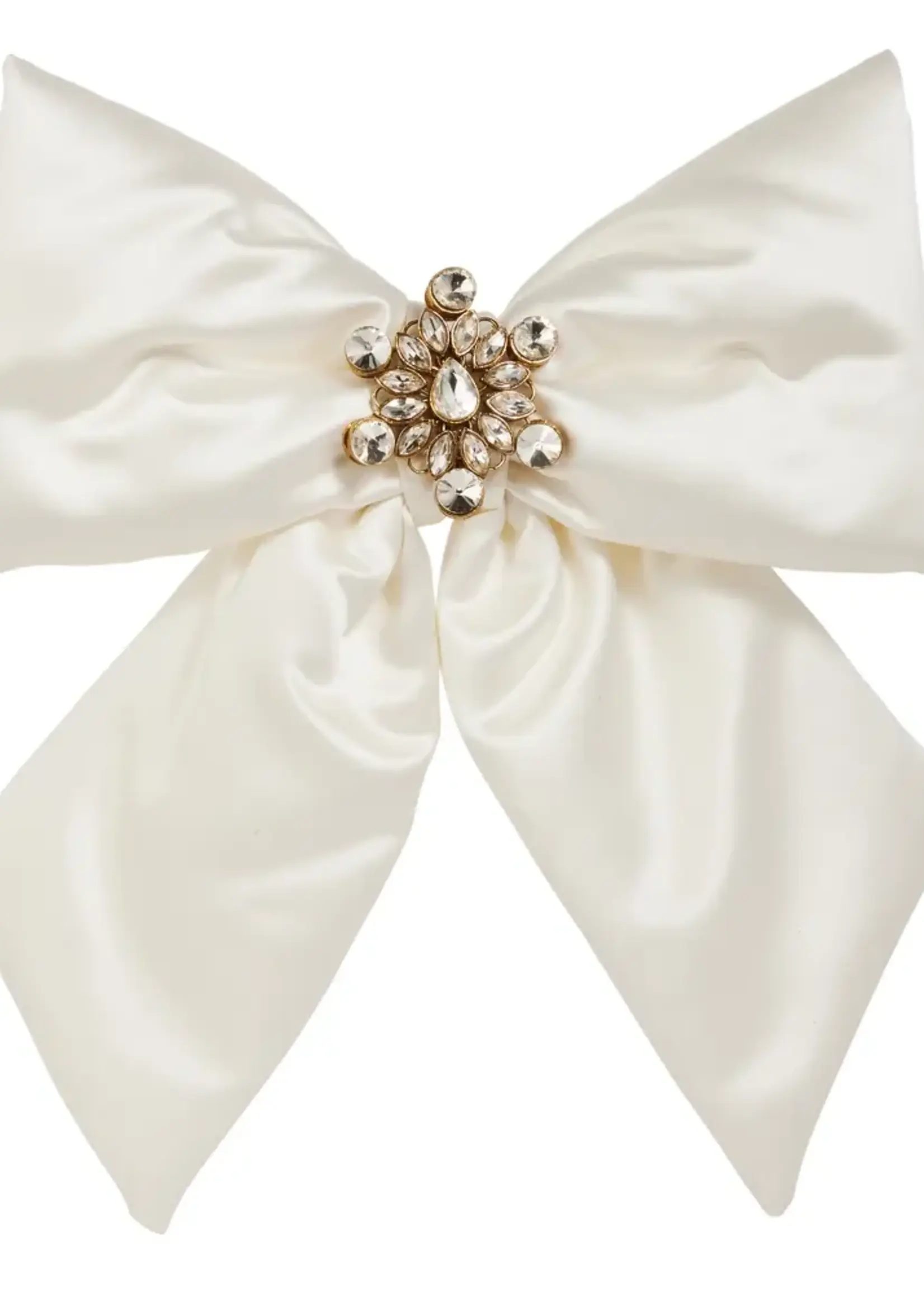 RAZ Imports Ivory Satin Bottle Bow