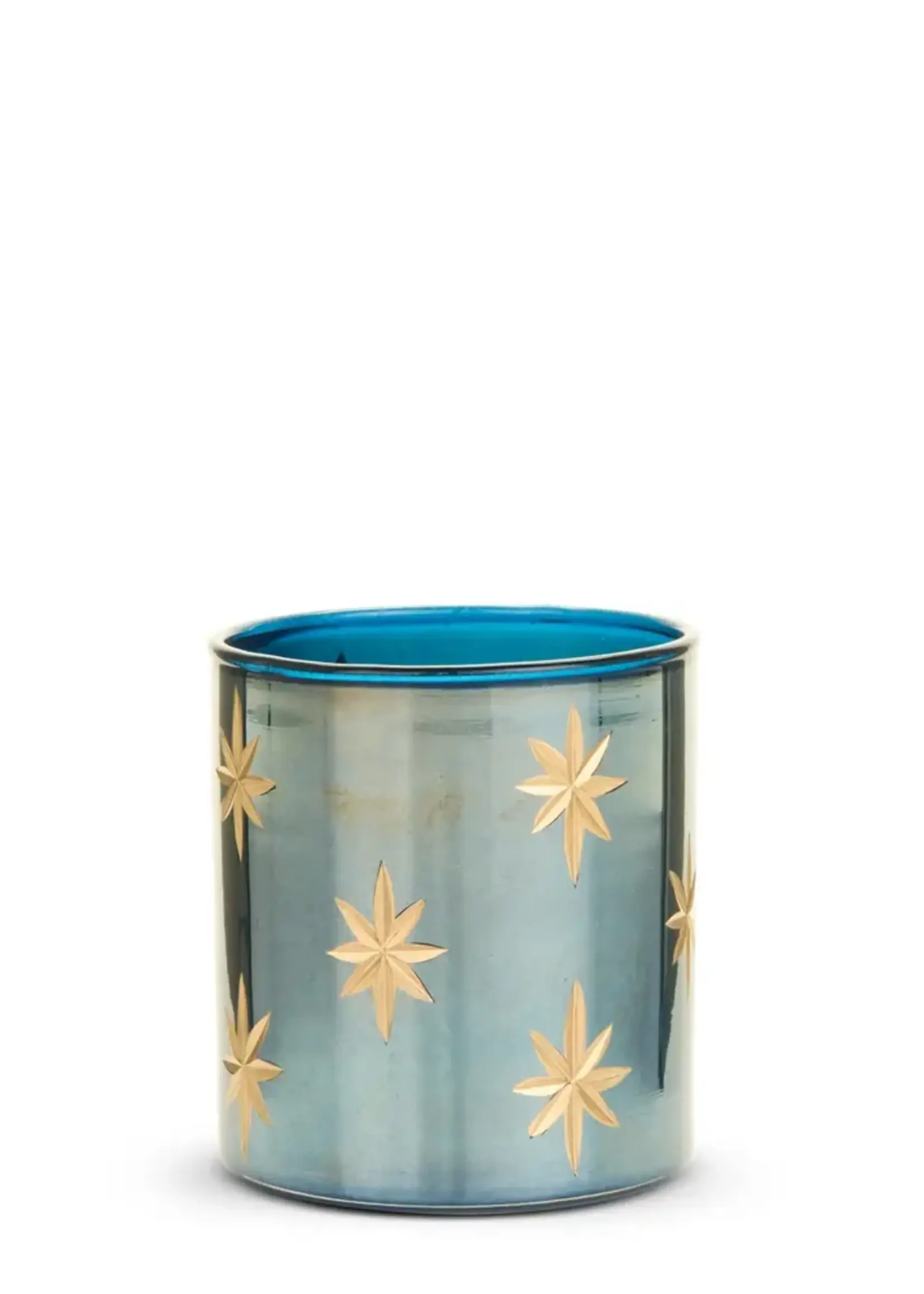 RAZ Imports 3.5" Etched Blue Star Container