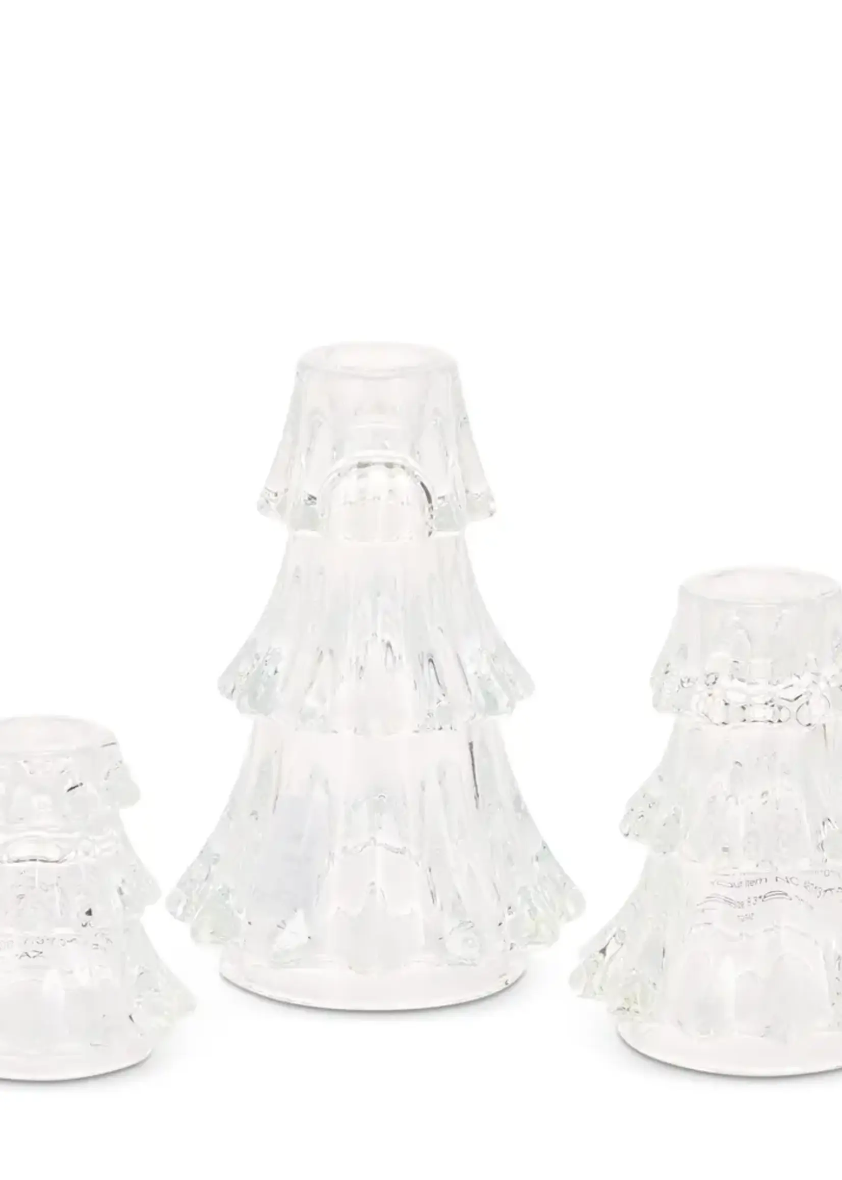 RAZ Imports Clear Tree Candle Holders