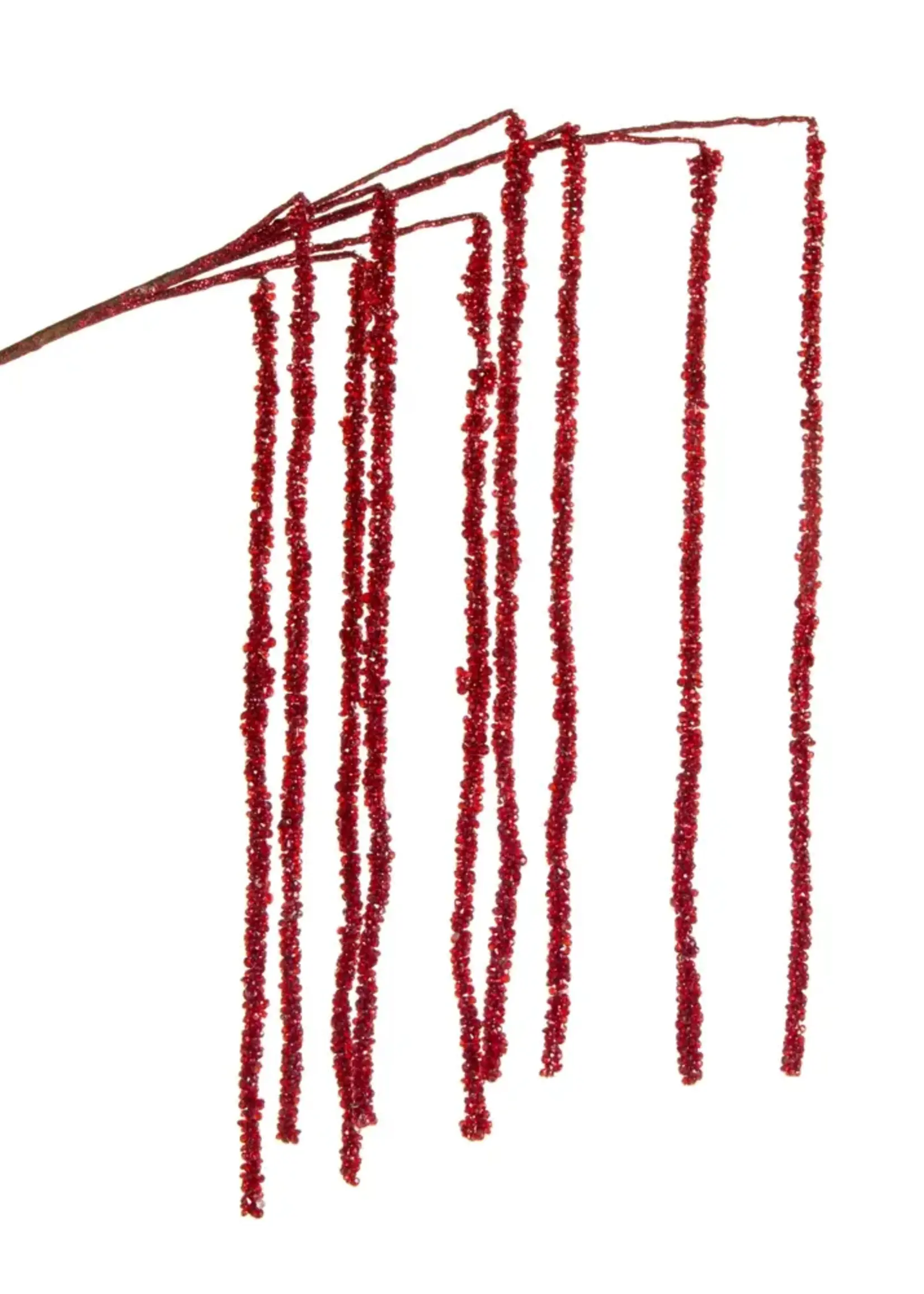 RAZ Imports 42" Red Bead Branch