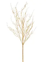 RAZ Imports RAZ Imports - Gold Glittered Curly Willow Branch - F4625348