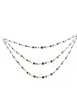 RAZ Imports RAZ Imports - 24" Black, White and Pearl Swag Garland - G4617573
