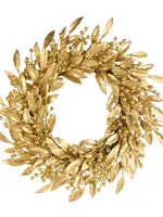 RAZ Imports RAZ Imports - 24" Gold Leaf and Berry Wreath - W4617763