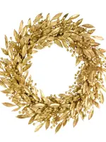 RAZ Imports RAZ Imports - 32" Gold Leaf and Berry Wreath - W4617764