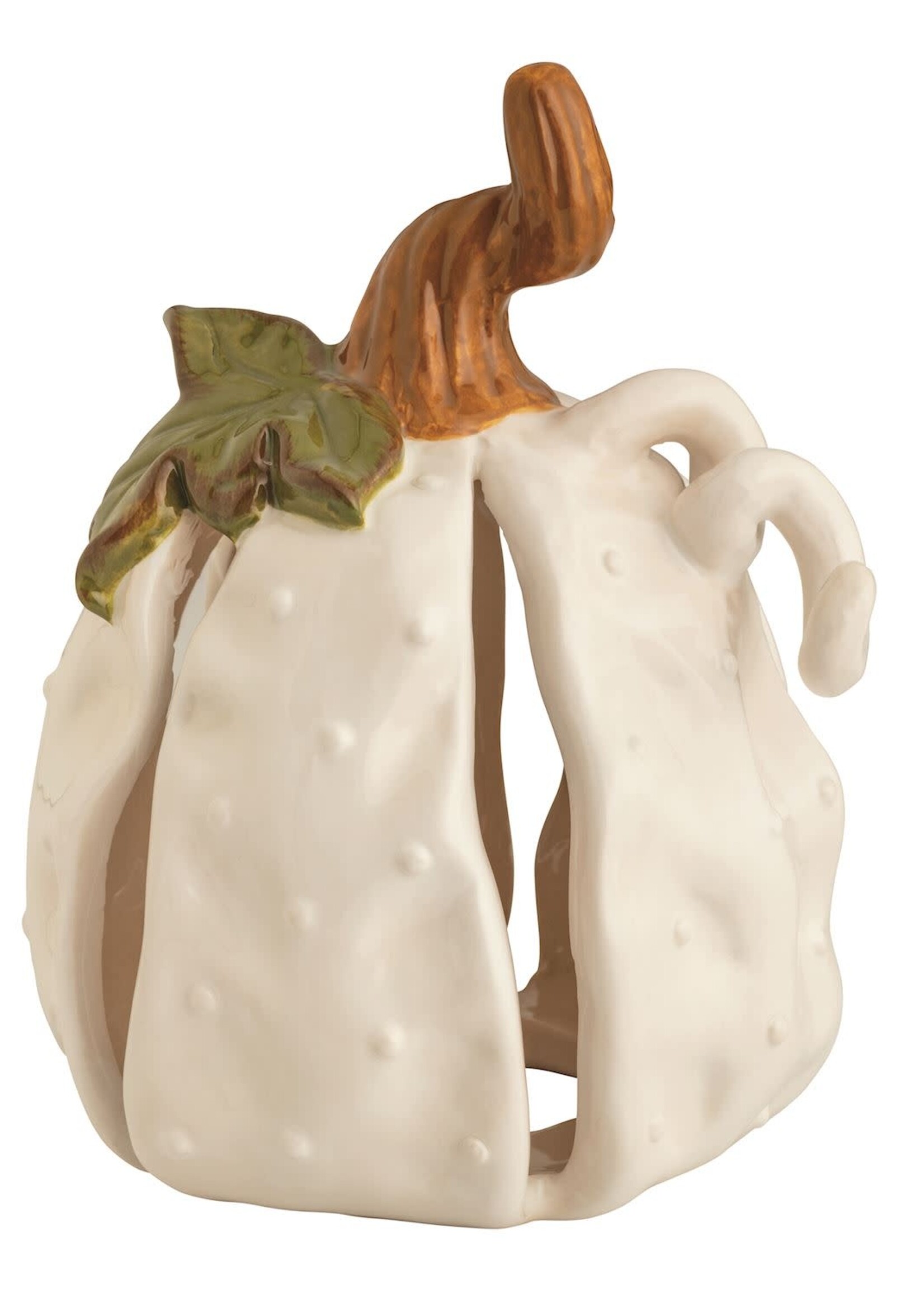 Mud Pie LG TEXTURED STONEWARE PUMPKIN