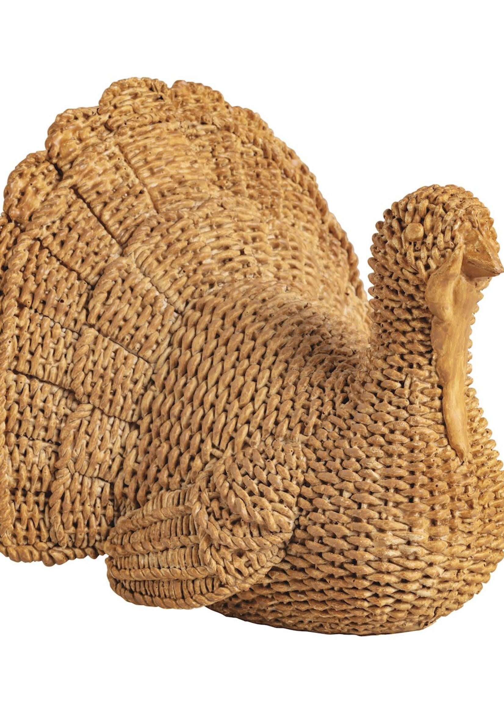 Mud Pie WICKER RESIN TURKEY