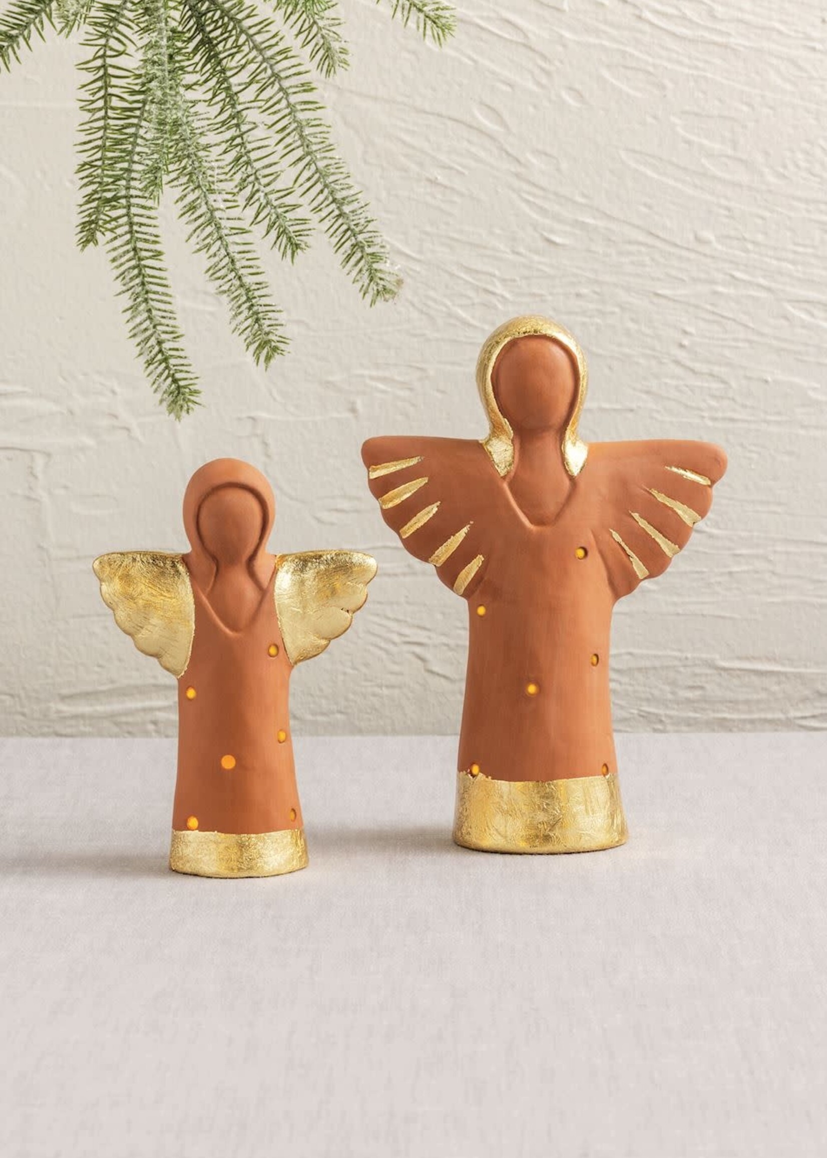Mud Pie SM GOLD TERRACOTTA ANGEL