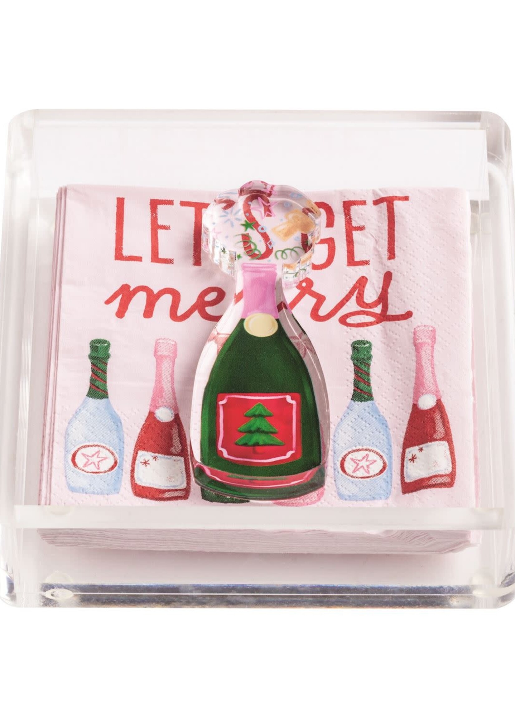 Mud Pie LETS GET MERRY NAPKIN WEIGHT SET