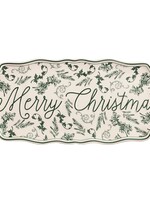 Mud Pie Mud Pie - MERRY GREEN TOILE TRAY - 40700866