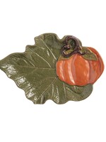 Mud Pie Mud Pie - PUMPKIN LEAF SMALL PLATTER - 40700955